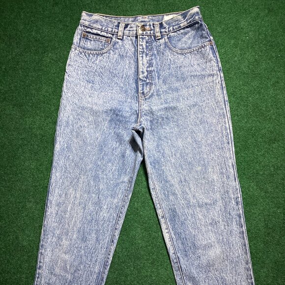Vintage Women’s Texwood Jeans and Sportswear Tapered Fit Jeans Acid-Wash 28” - Picture 1 of 8